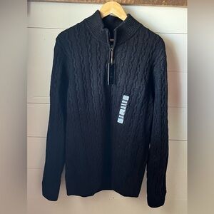 Men’s Black Denver Hayes Cable Knit Sweater